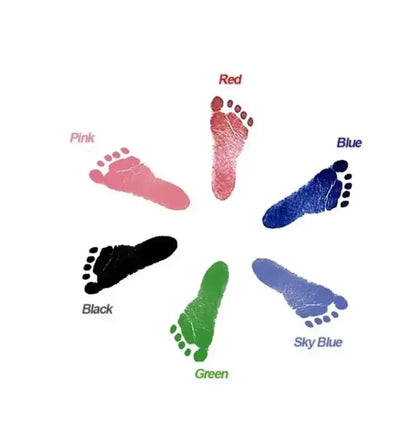 2 Set Baby Handprint Footprints Ink Pads Safe Non-Toxic No-Touch Skin Inkless Inkpad Kits Pet Cat Dog Paw Prints Souvenirs Gifts